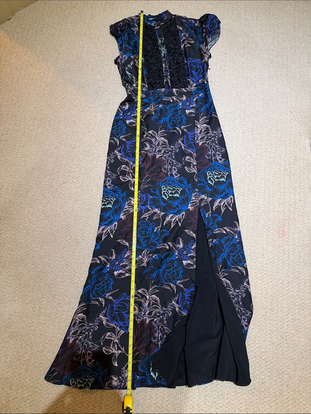 Emanuel Ungaro Black Floral Wisp Chiffon Formal Dress $2280 - Picture 12 of 13